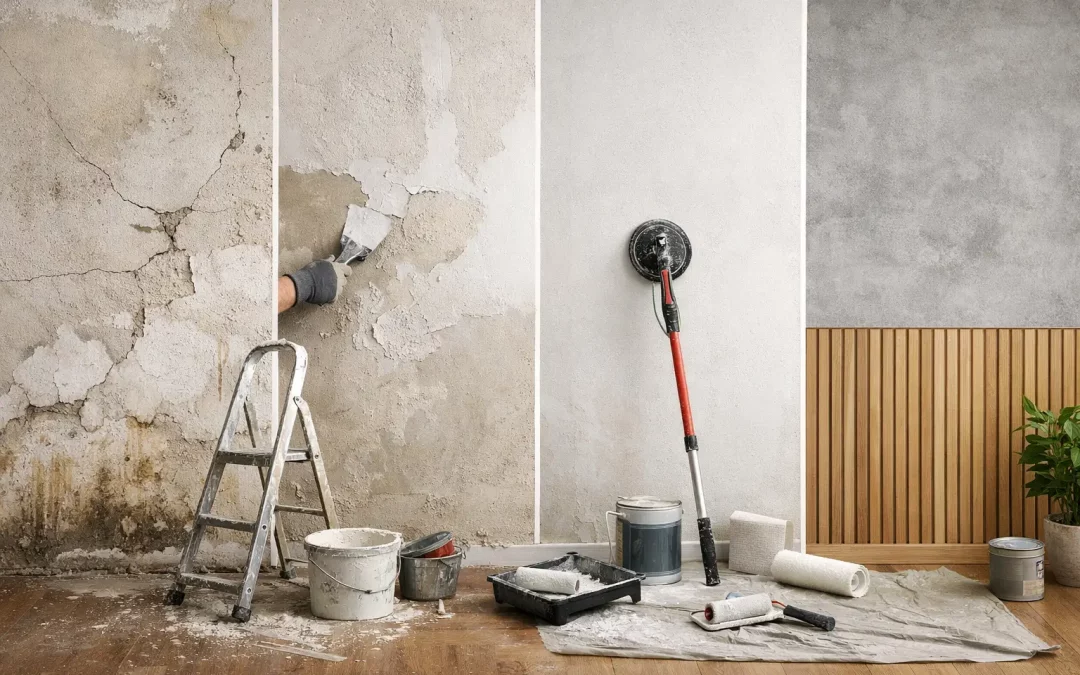 Rénovation mur intérieur abîmé : guide et solutions