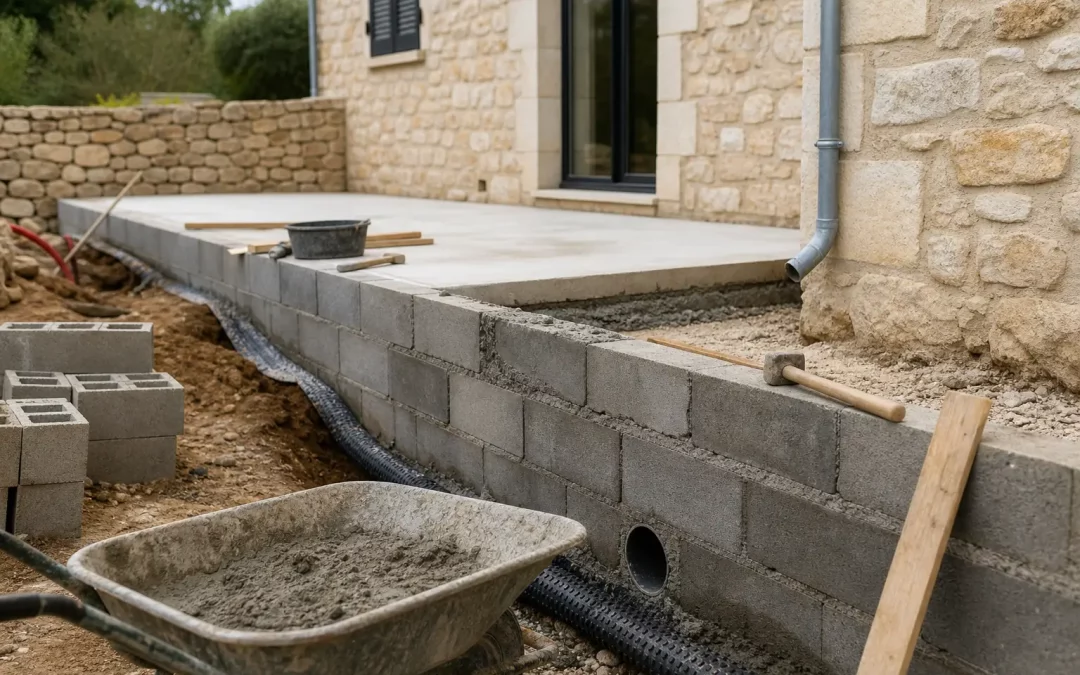Maçonnerie extérieure maison : gros œuvre ou aménagement