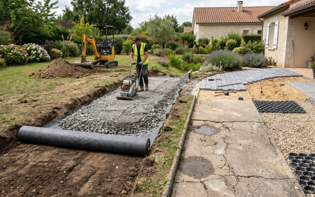 Refaire allée de jardin : matériaux, sol et erreurs à éviter