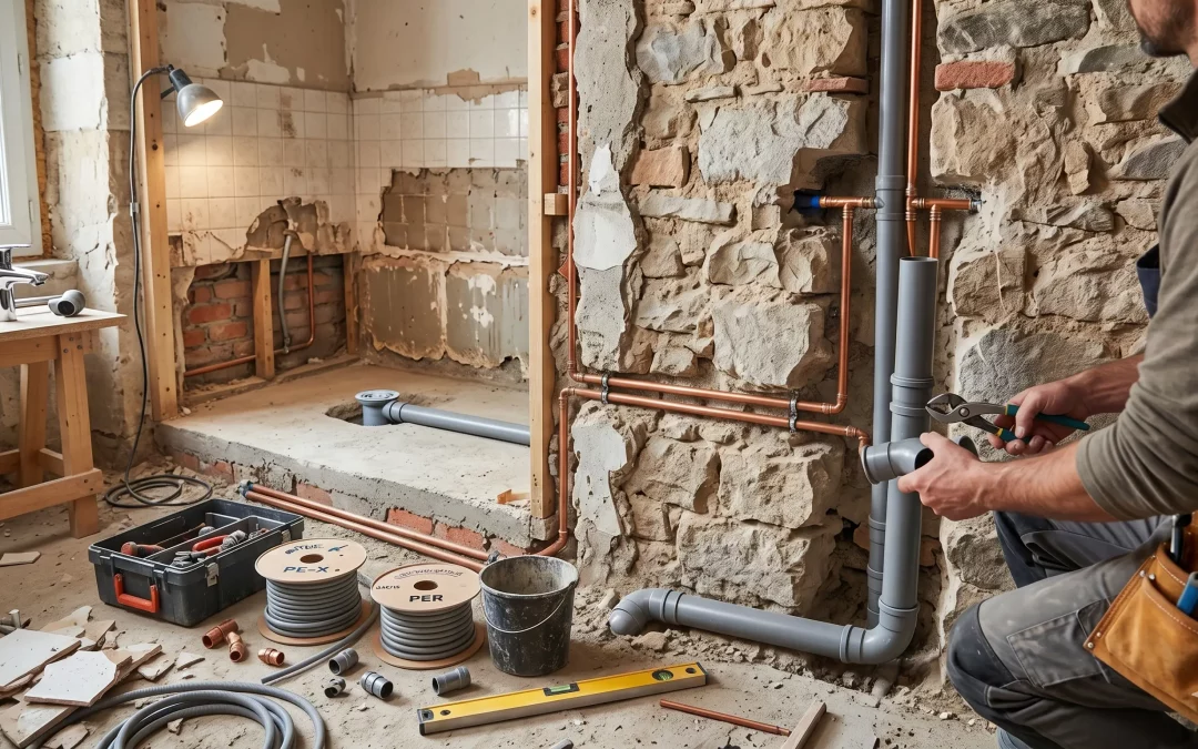 Refaire plomberie salle de bain : les décisions qui coûtent