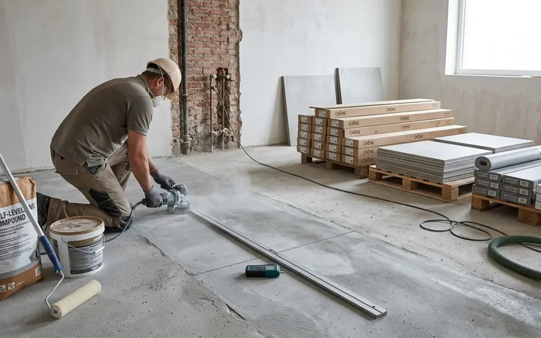Poser un revêtement de sol intérieur : le support décide de tout