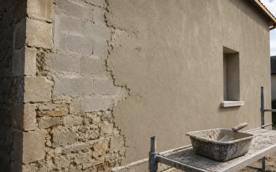 Refaire crépi façade maison : le support avant la teinte