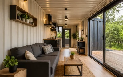 Intérieur container aménagé : contraintes et solutions