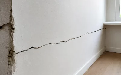 Fissure horizontale mur intérieur : causes et réparations