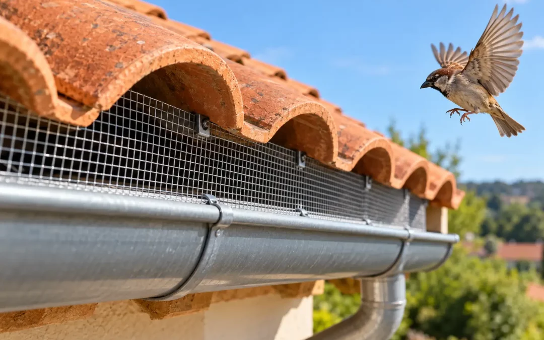 Grillage anti-oiseaux sous toiture : choisir selon la couverture